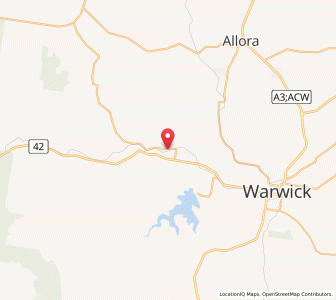 Map of Wheatvale, Queensland