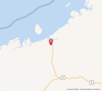 Map of Whim Creek, Western Australia