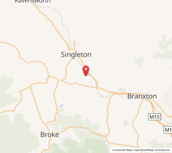 Map of Whittingham, New South Wales