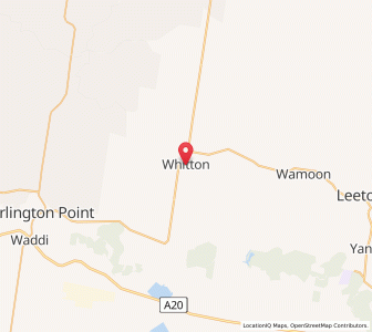 Map of Whitton, New South Wales