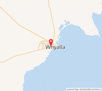 Map of Whyalla, South Australia