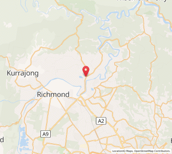 Map of Wilberforce, New South Wales