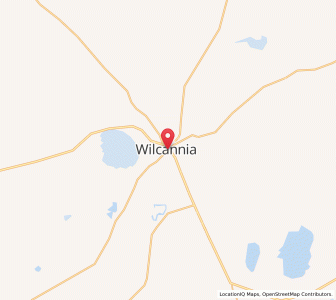 Map of Wilcannia, New South Wales