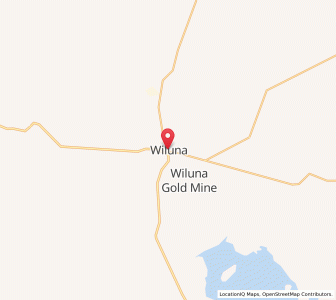 Map of Wiluna, Western Australia