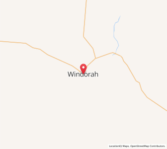 Map of Windorah, Queensland