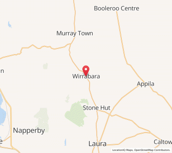 Map of Wirrabara, South Australia