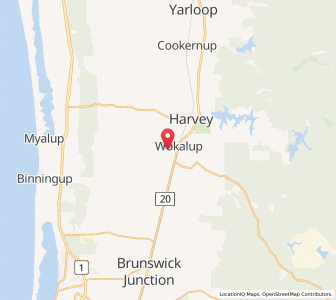 Map of Wokalup, Western Australia