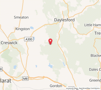 Map of Wombat, VictoriaVictoria