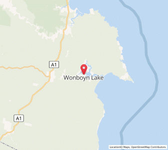 Map of Wonboyn, New South Wales