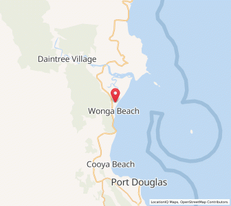 Map of Wonga, Queensland