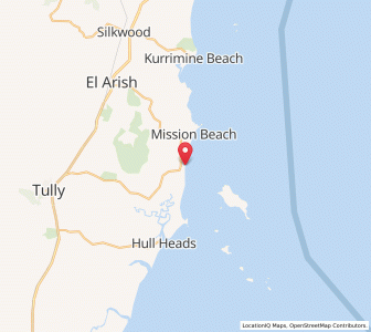 Map of Wongaling Beach, Queensland