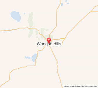 Map of Wongan Hills, Western Australia