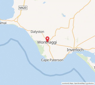 Map of Wonthaggi, VictoriaVictoria