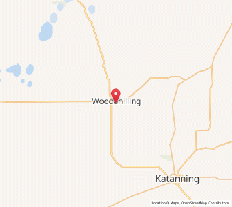 Map of Woodanilling, Western Australia