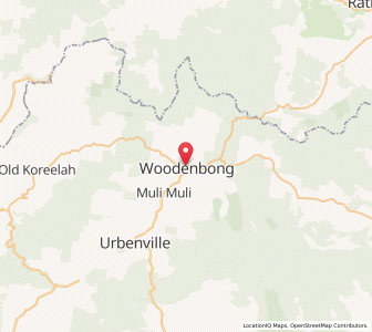 Map of Woodenbong, New South Wales