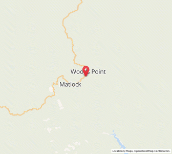 Map of Woods Point, VictoriaVictoria