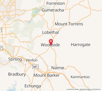 Map of Woodside, South Australia