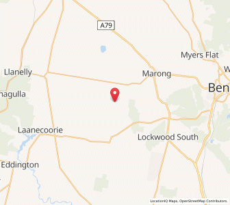 Map of Woodstock-on-Loddon, VictoriaVictoria
