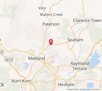 Map of Woodville, New South Wales