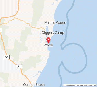 Map of Wooli, New South Wales