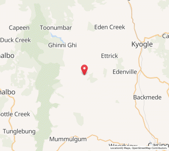 Map of Woolners Arm, New South Wales