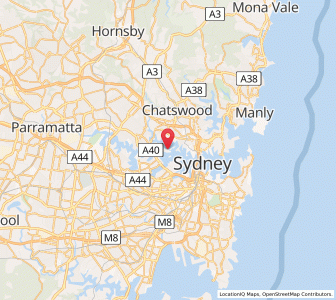 Map of Woolwich, New South Wales