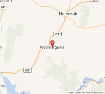 Map of Woomargama, New South Wales