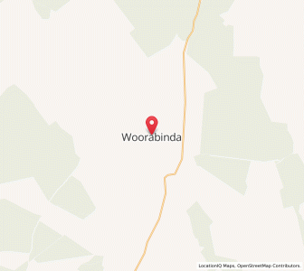 Map of Woorabinda, Queensland