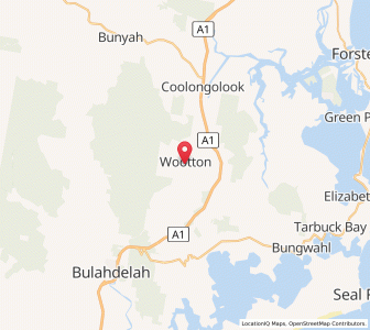 Map of Wootton, New South Wales