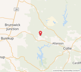 Map of Worsley, Western Australia