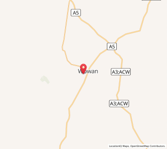 Map of Wowan, Queensland