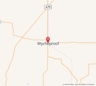Map of Wycheproof, VictoriaVictoria