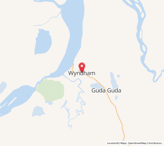 Map of Wyndham, Western Australia