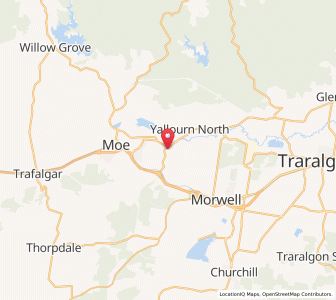 Map of Yallourn, VictoriaVictoria