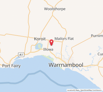 Map of Yangery, VictoriaVictoria