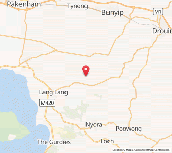 Map of Yannathan, VictoriaVictoria