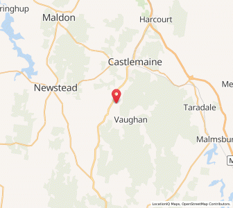 Map of Yapeen, VictoriaVictoria