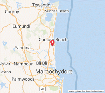 Map of Yaroomba, Queensland