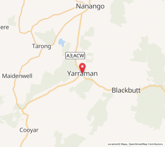 Map of Yarraman, Queensland