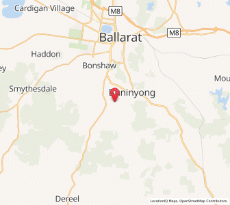 Map of Yarrowee, VictoriaVictoria