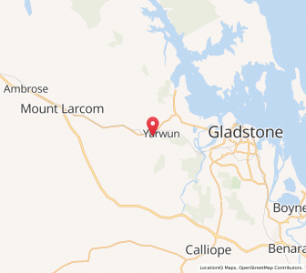 Map of Yarwun, Queensland