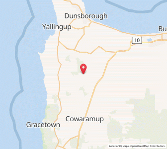 Map of Yelverton, Western Australia