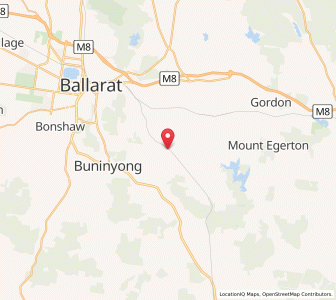 Map of Yendon, VictoriaVictoria