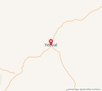 Map of Yeoval, New South Wales