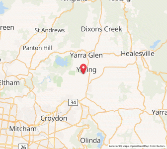 Map of Yering, VictoriaVictoria