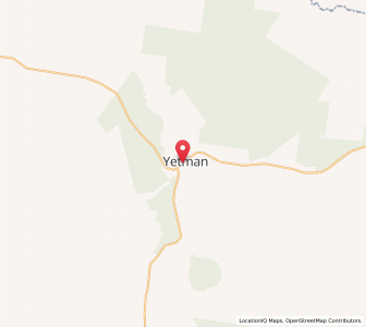 Map of Yetman, New South Wales