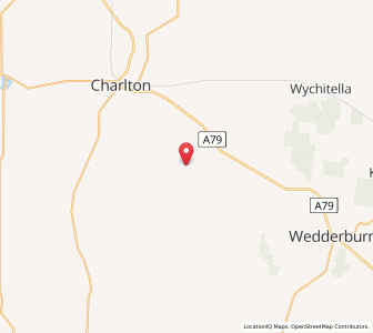 Map of Yeungroon East, VictoriaVictoria