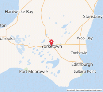 Map of Yorketown, South Australia