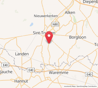 Map of Aalst, Flanders