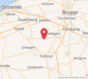 Map of Aartrijke, Flanders